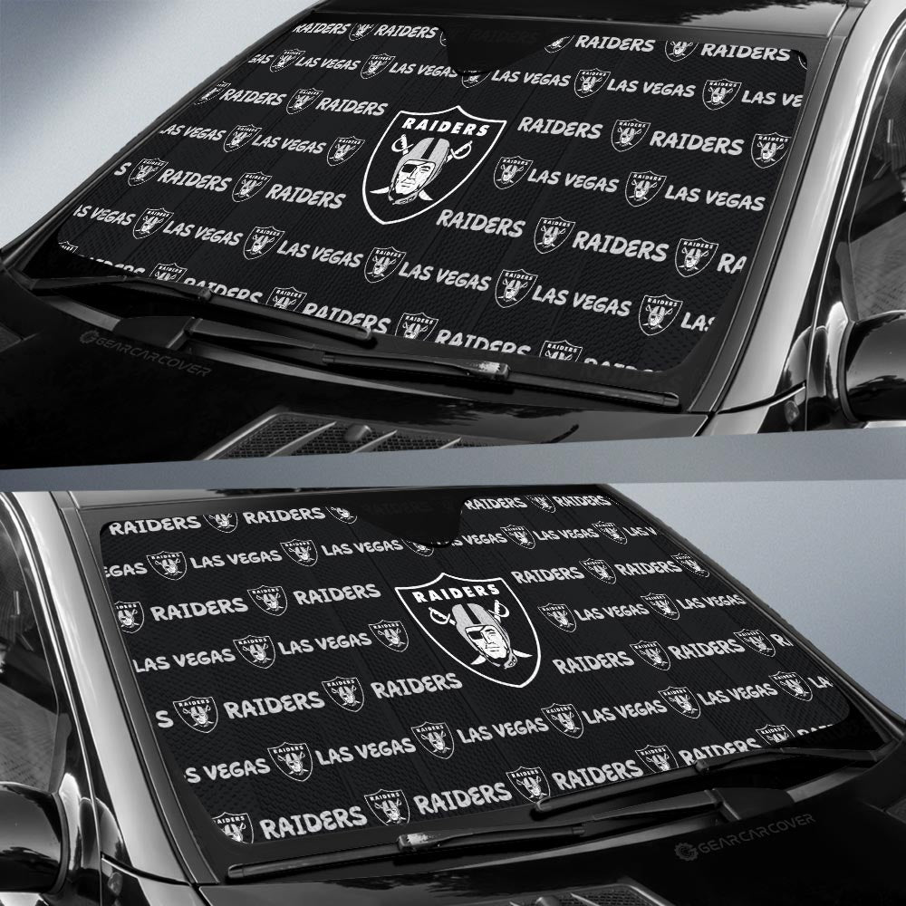 Las Vegas Raiders Car Sunshade Sporty Team Collection - Gearcarcover - 2