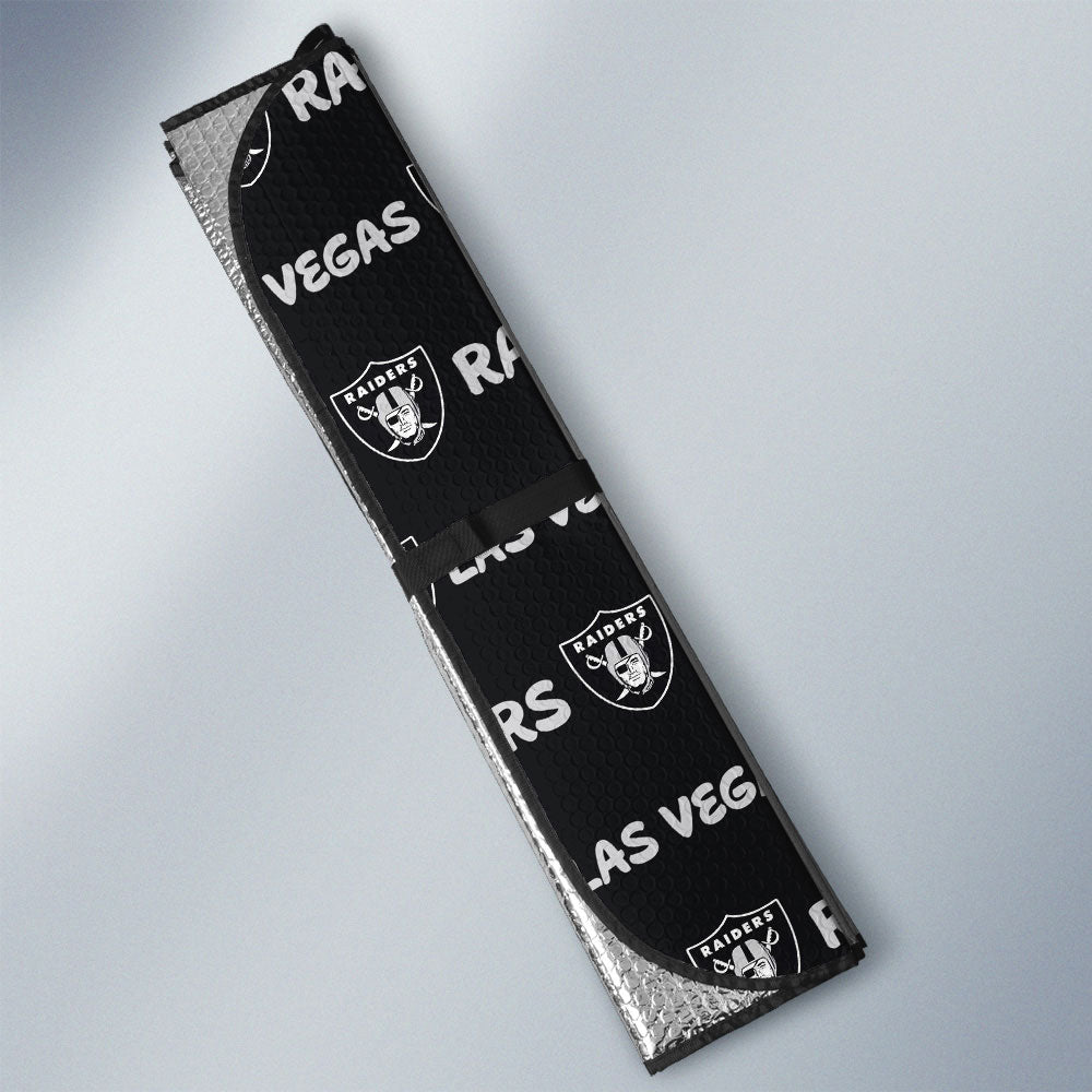 Las Vegas Raiders Car Sunshade Sporty Team Collection - Gearcarcover - 3