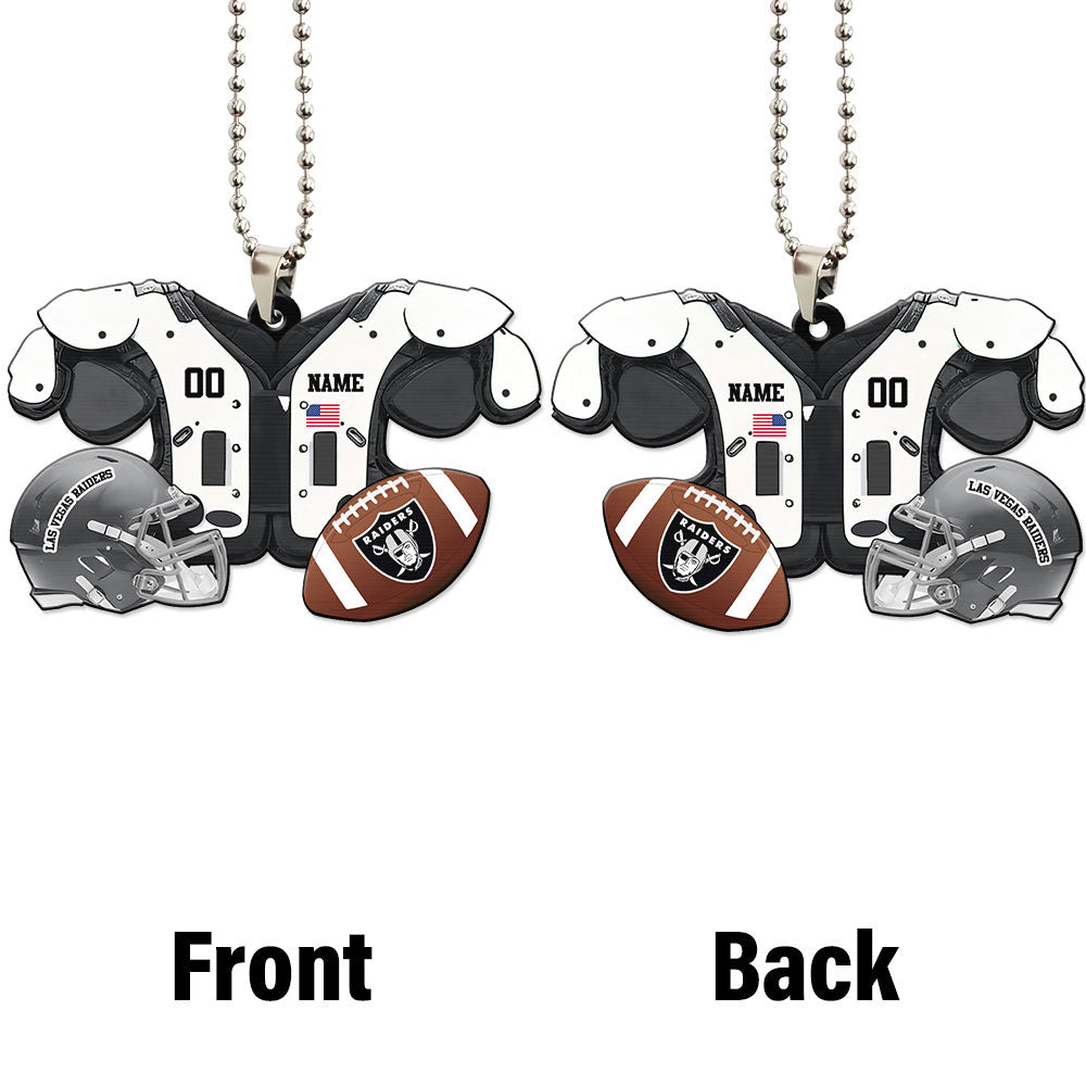 Las Vegas Raiders Ornament Personalized Uniforms Collection - Gearcarcover - 4