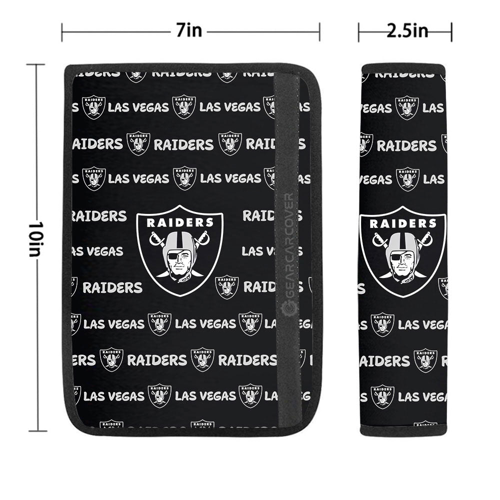 Las Vegas Raiders Seat Belt Covers Sporty Team Collection - Gearcarcover - 1
