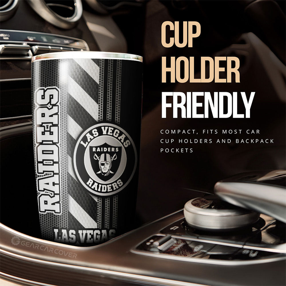 Las Vegas Raiders Tumbler Cup Custom Car Accessories - Gearcarcover - 3
