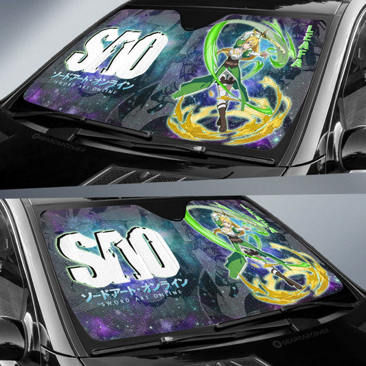 Leafa Car Sunshade Custom Manga Galaxy Style - Gearcarcover - 2