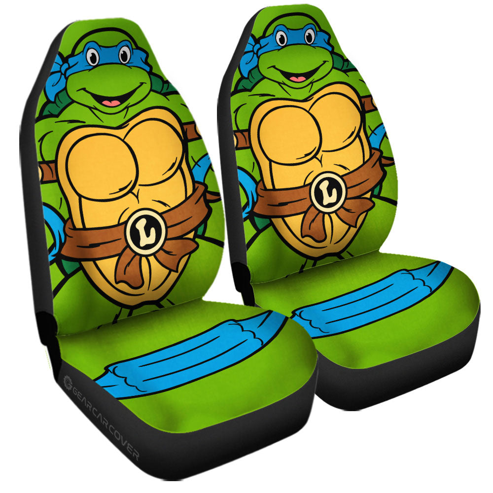 Leonardo Car Seat Covers Custom Ninja Turtle Car Accessories - Gearcarcover - 3
