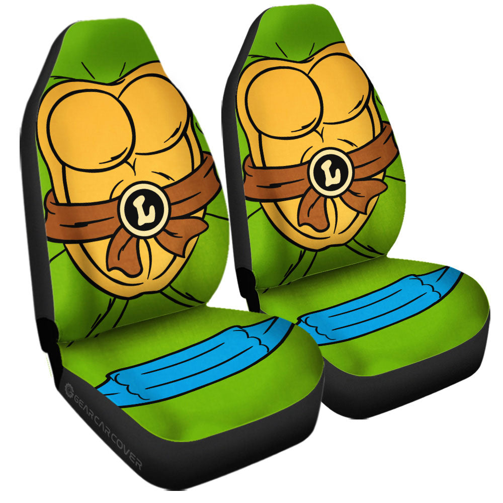 Leonardo Car Seat Covers Custom Ninja Turtle Car Accessories - Gearcarcover - 3