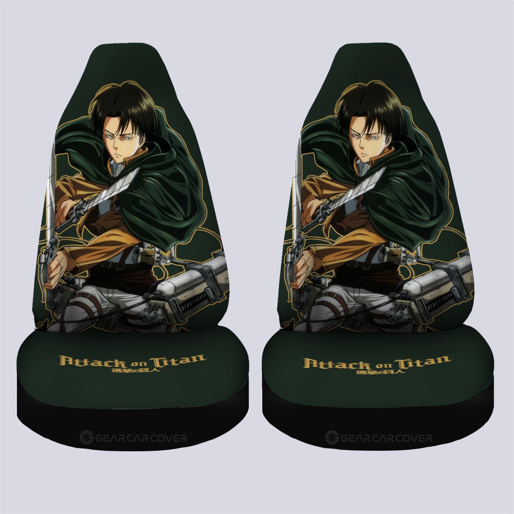 Levi Ackerman Car Seat Covers Custom - Gearcarcover - 4