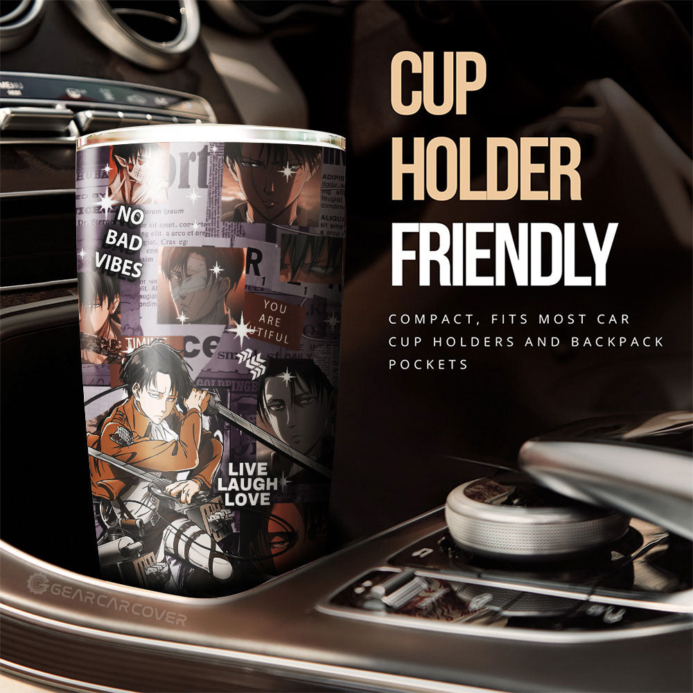 Levi Ackerman Tumbler Cup Custom Car Interior Accessories - Gearcarcover - 3