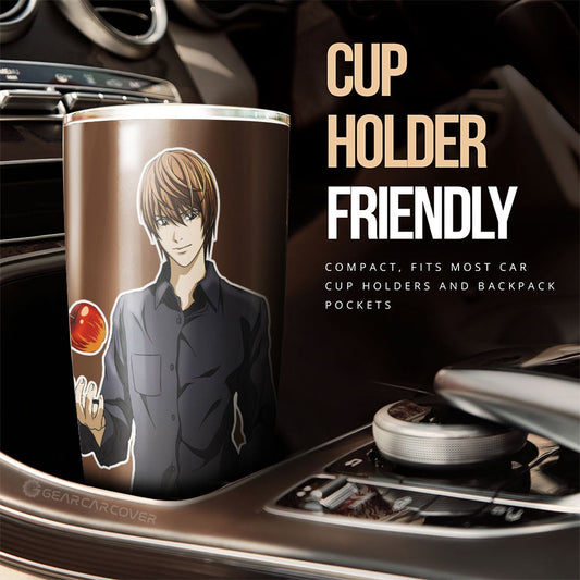 Light Yagami Tumbler Cup Custom Death Note - Gearcarcover - 2
