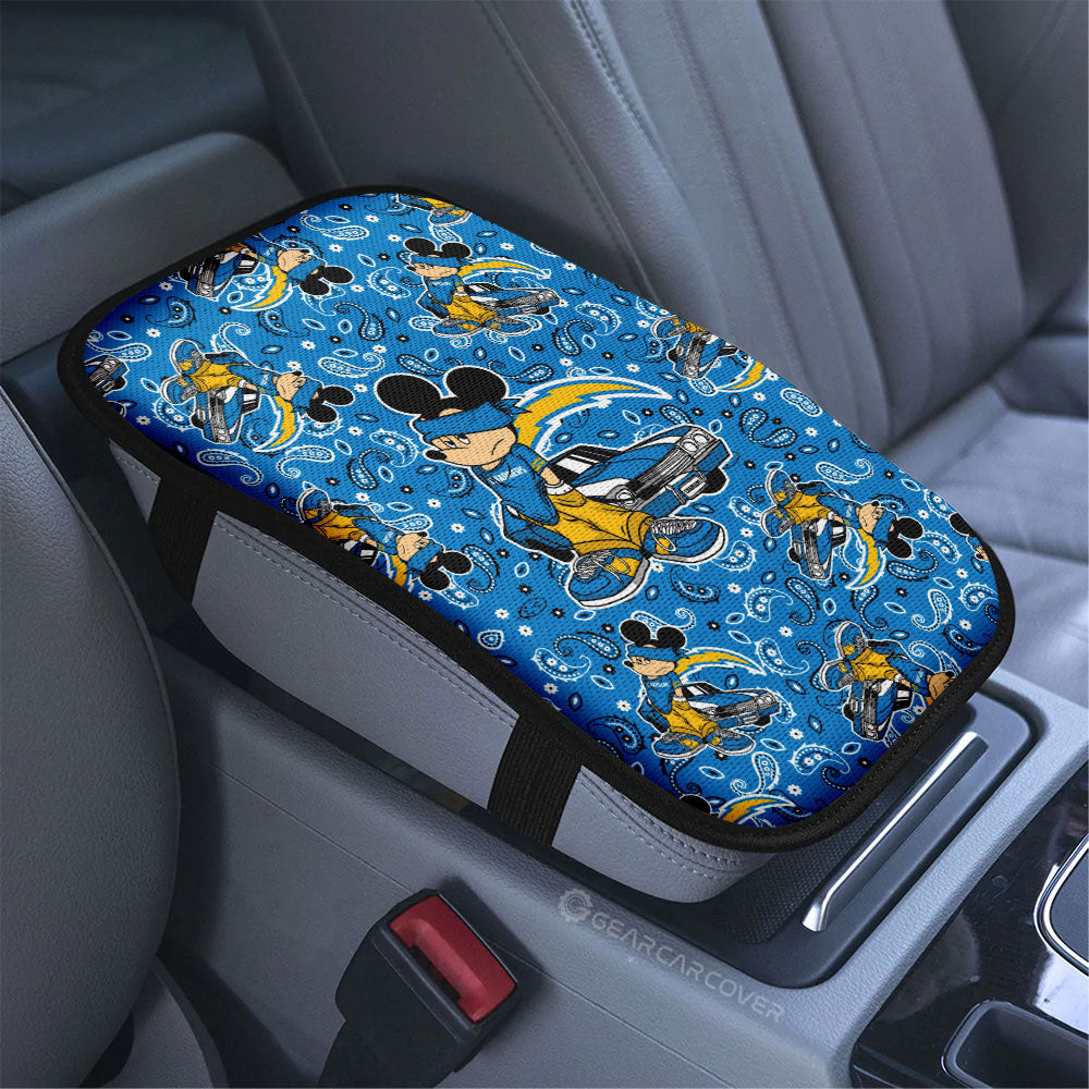 Los Angeles Chargers Car Center Console Cover Cartoon Theme Collection - Gearcarcover - 3