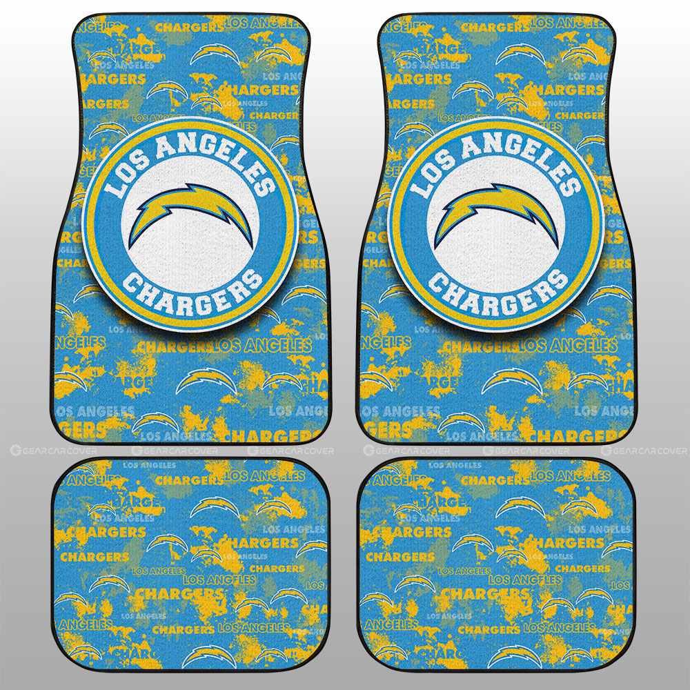 Los Angeles Chargers Car Floor Mats Custom Car Accessories - Gearcarcover - 1