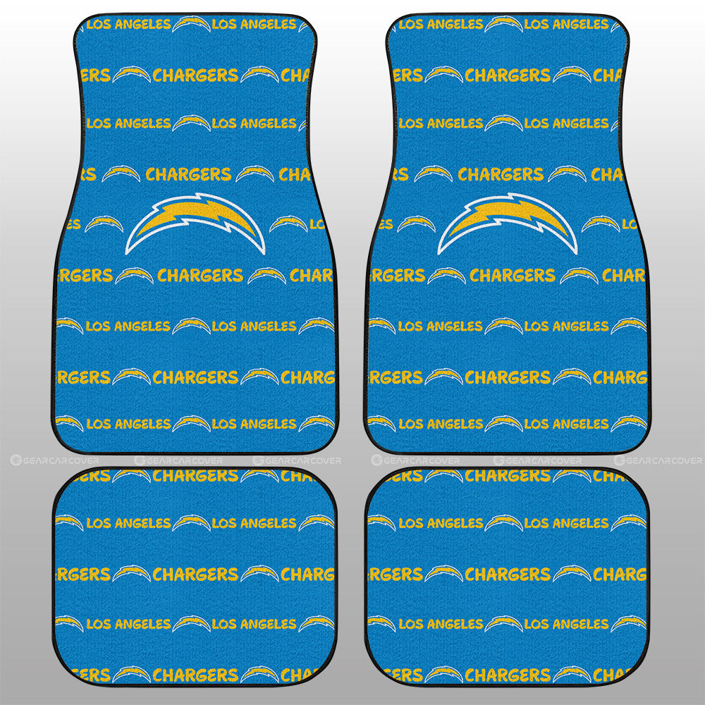 Los Angeles Chargers Car Floor Mats Sporty Team Collection - Gearcarcover - 1