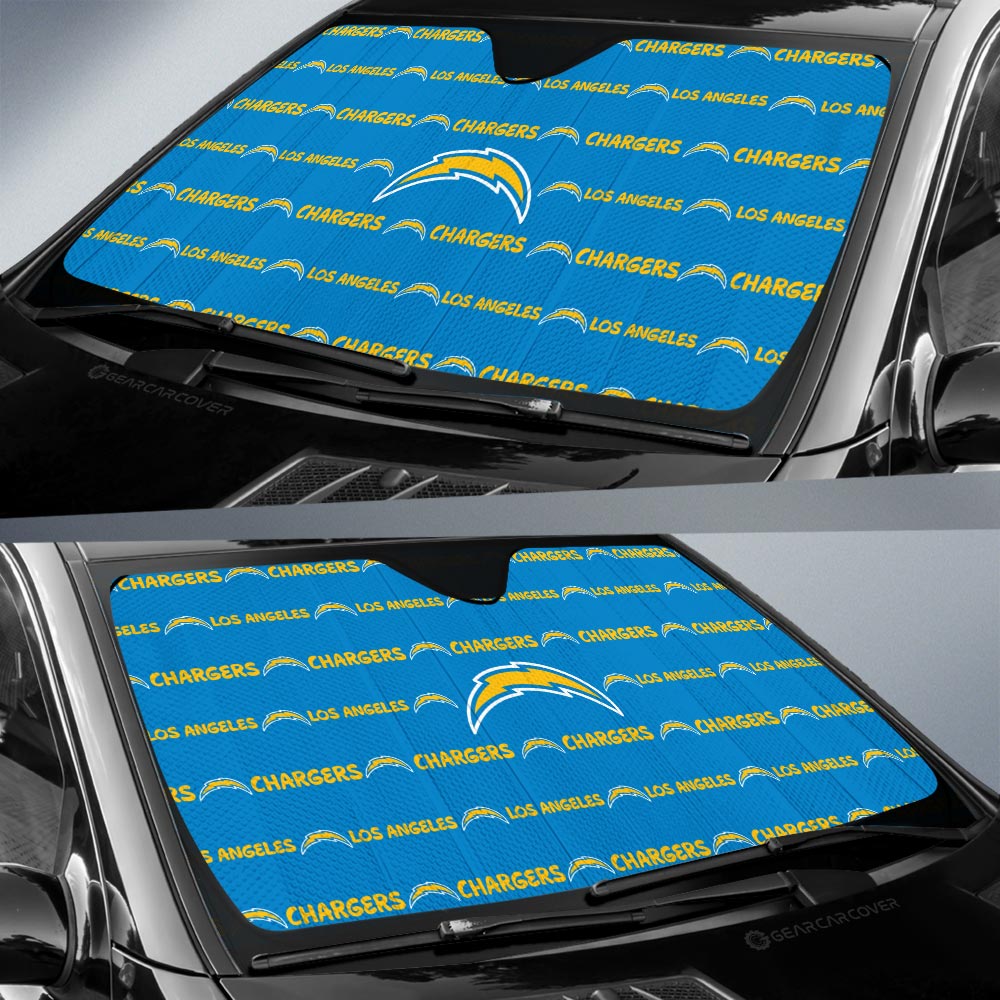 Los Angeles Chargers Car Sunshade Sporty Team Collection - Gearcarcover - 2