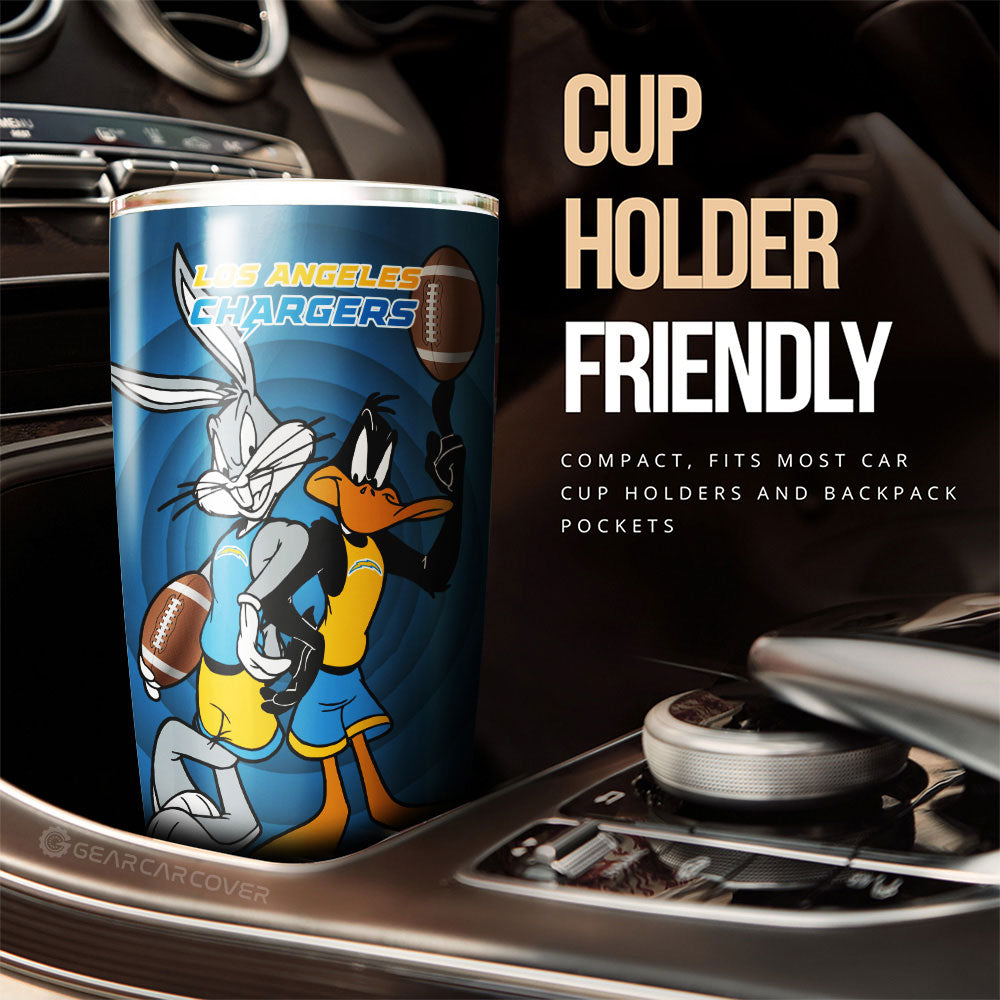 Los Angeles Chargers Tumbler Cup Custom Car Accessories - Gearcarcover - 3