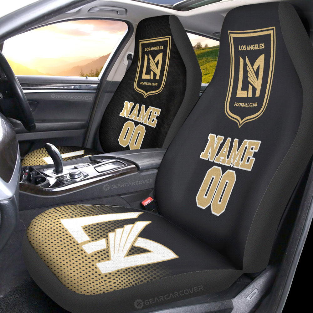 Los Angeles FC Car Seat Covers Sporty Team Collection - Gearcarcover - 1