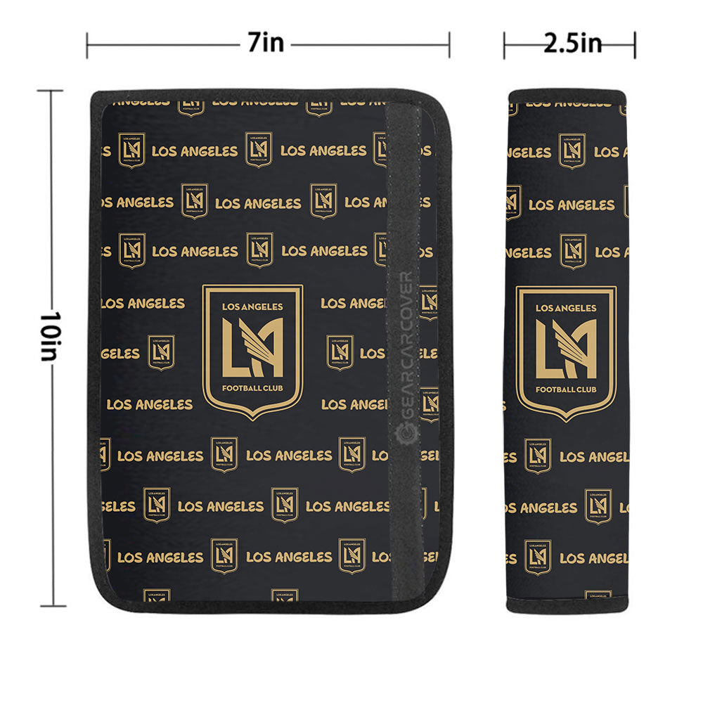 Los Angeles FC Seat Belt Covers Sporty Team Collection - Gearcarcover - 1