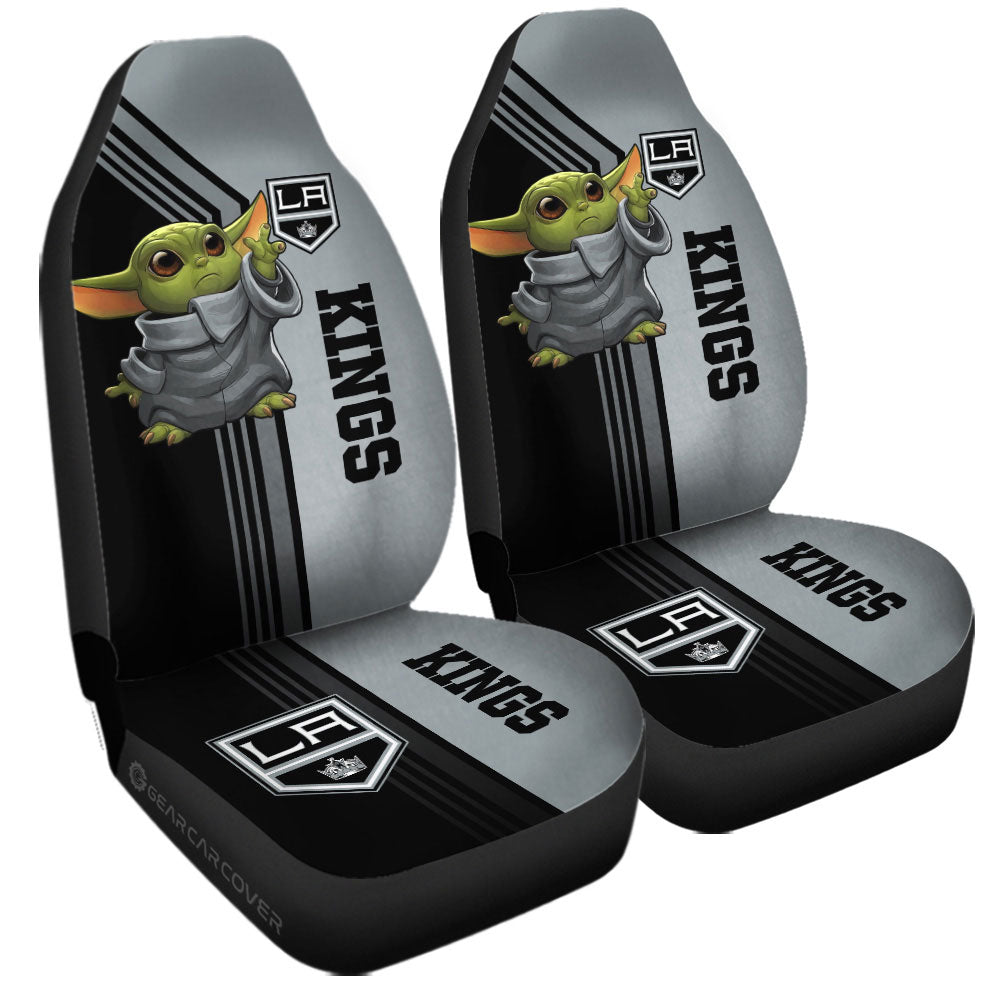 Los Angeles Kings Car Seat Covers Baby Yoda Car Accessories - Gearcarcover - 3