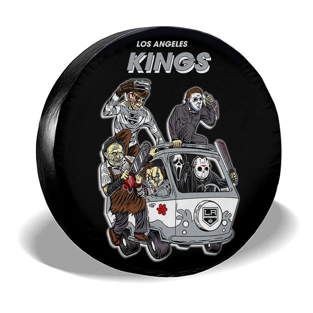 Los Angeles Kings Spare Tire Covers Horror Characters Car Accessories - Gearcarcover - 3