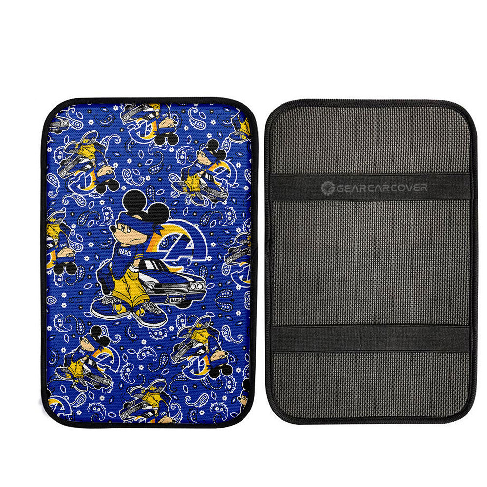 Los Angeles Rams Car Center Console Cover Cartoon Theme Collection - Gearcarcover - 2