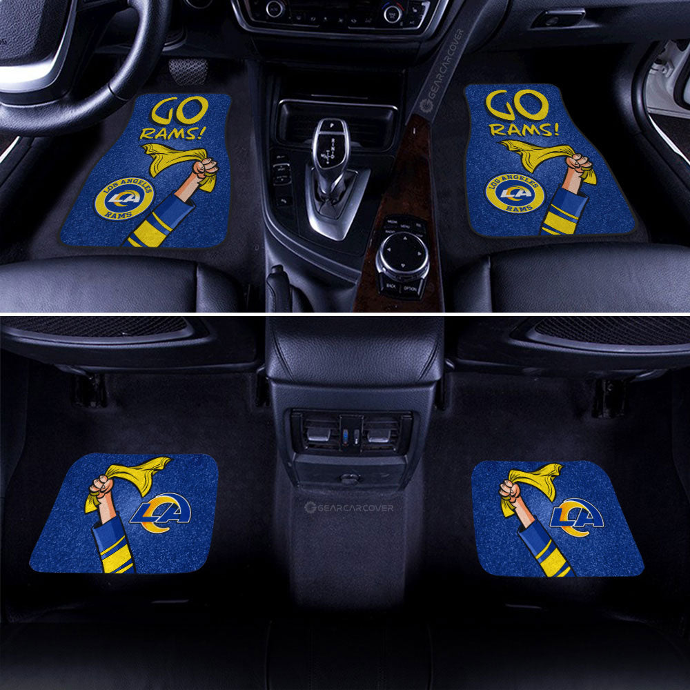 Los Angeles Rams Car Floor Mats Custom Car Accessories - Gearcarcover - 2