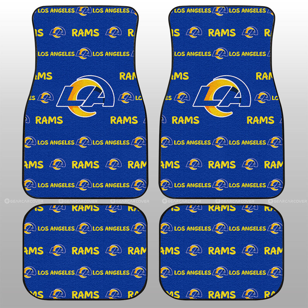 Los Angeles Rams Car Floor Mats Sporty Team Collection - Gearcarcover - 1