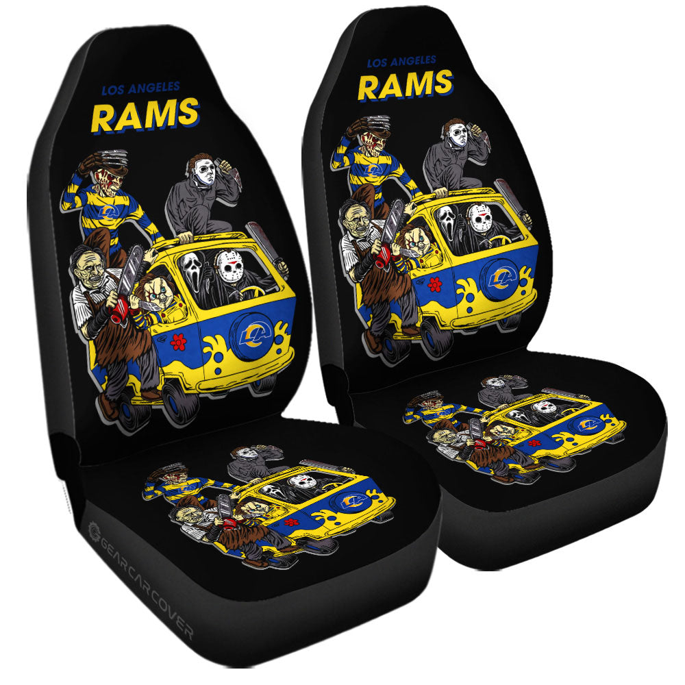 Los Angeles Rams Car Seat Covers Custom Car Accessories - Gearcarcover - 3