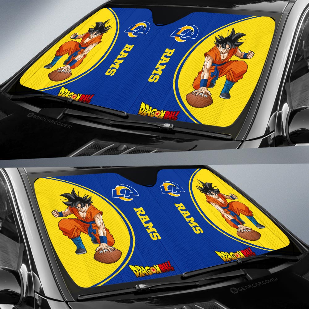 Los Angeles Rams Car Sunshade Custom Car Accessories For Fans - Gearcarcover - 2