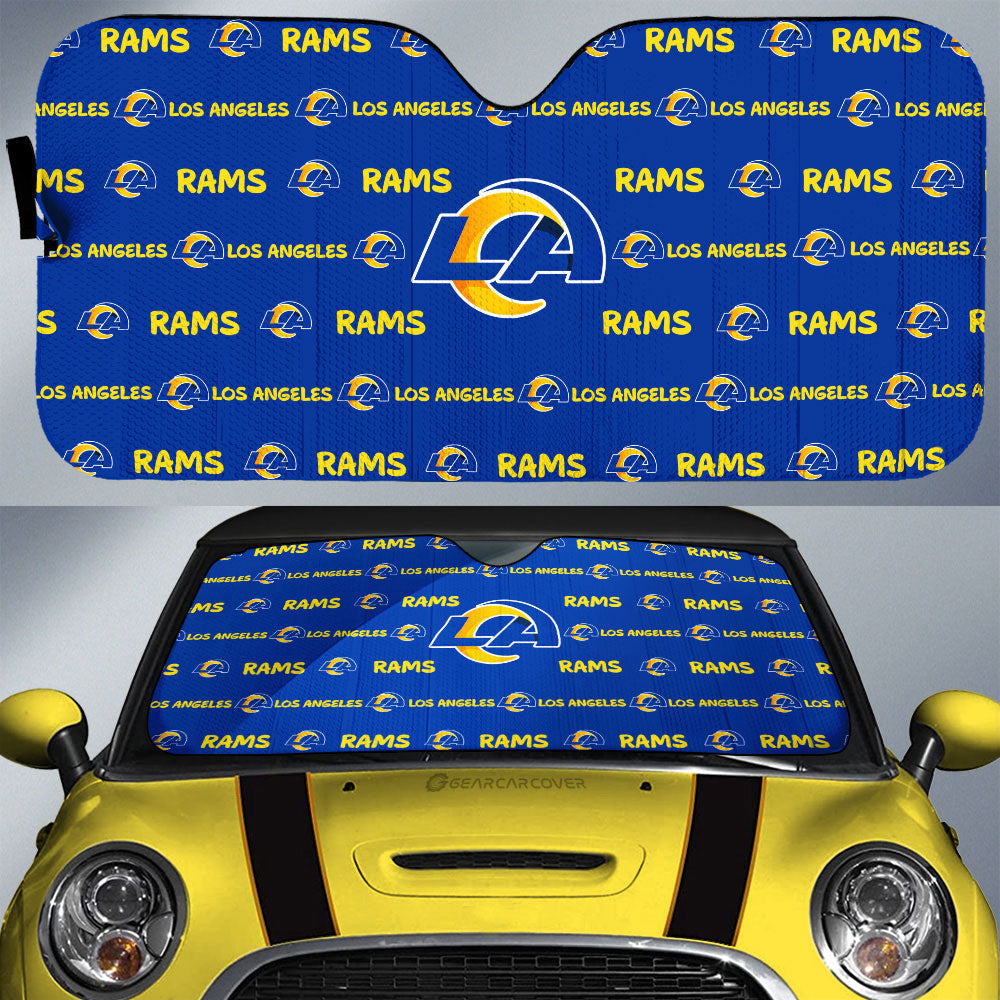 Los Angeles Rams Car Sunshade Sporty Team Collection - Gearcarcover - 1