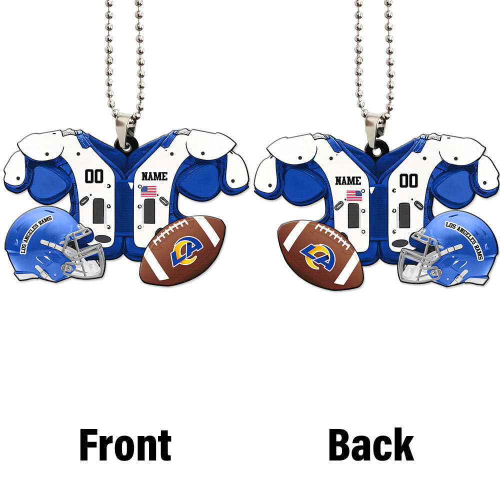 Los Angeles Rams Ornament Personalized Uniforms Collection - Gearcarcover - 4