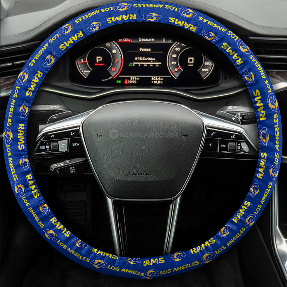 Los Angeles Rams Steering Wheel Cover Sporty Team Collection - Gearcarcover - 3