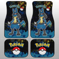 Lucario Car Floor Mats Custom Tie Dye Style Anime Car Accessories - Gearcarcover - 2