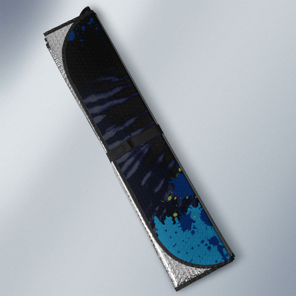 Lucario Car Sunshade Custom Tie Dye Style Anime Car Accessories - Gearcarcover - 3