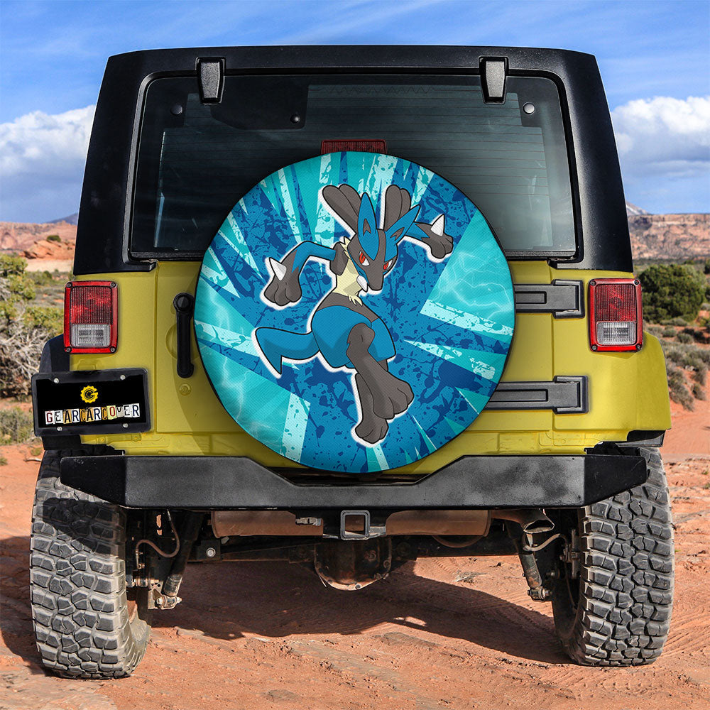 Lucario Spare Tire Cover Custom Anime For Fans - Gearcarcover - 2
