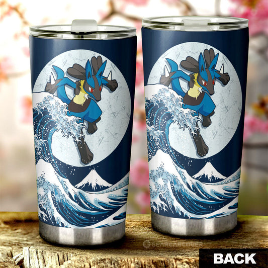 Lucario Tumbler Cup Custom Pokemon Car Accessories - Gearcarcover - 2