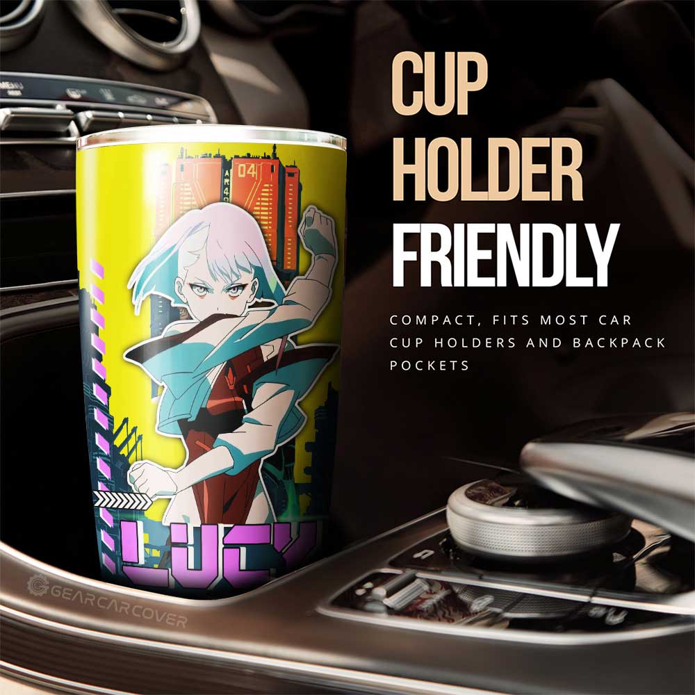 Lucy Tumbler Cup Custom Cyberpunk Anime - Gearcarcover - 2