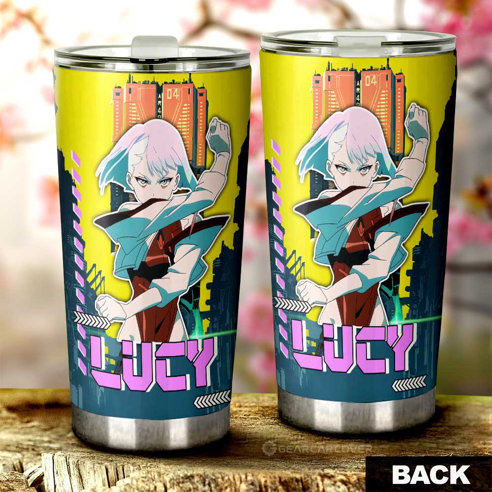 Lucy Tumbler Cup Custom Cyberpunk Anime - Gearcarcover - 3