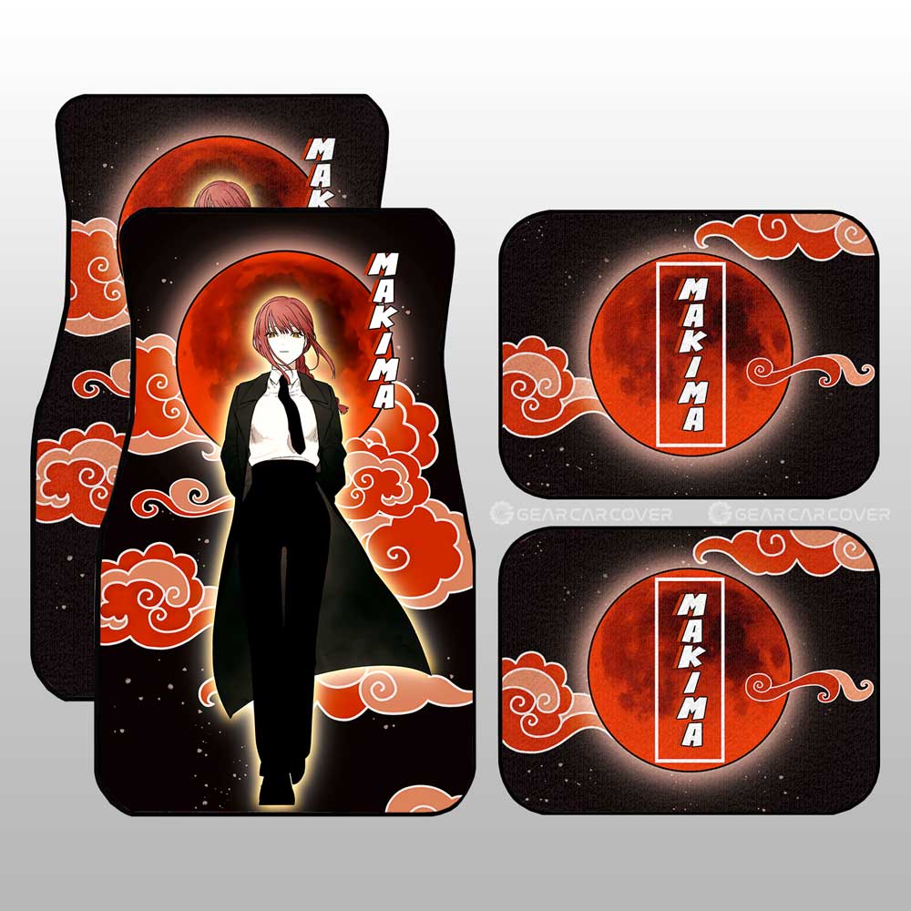 Makima Car Floor Mats Custom - Gearcarcover - 1