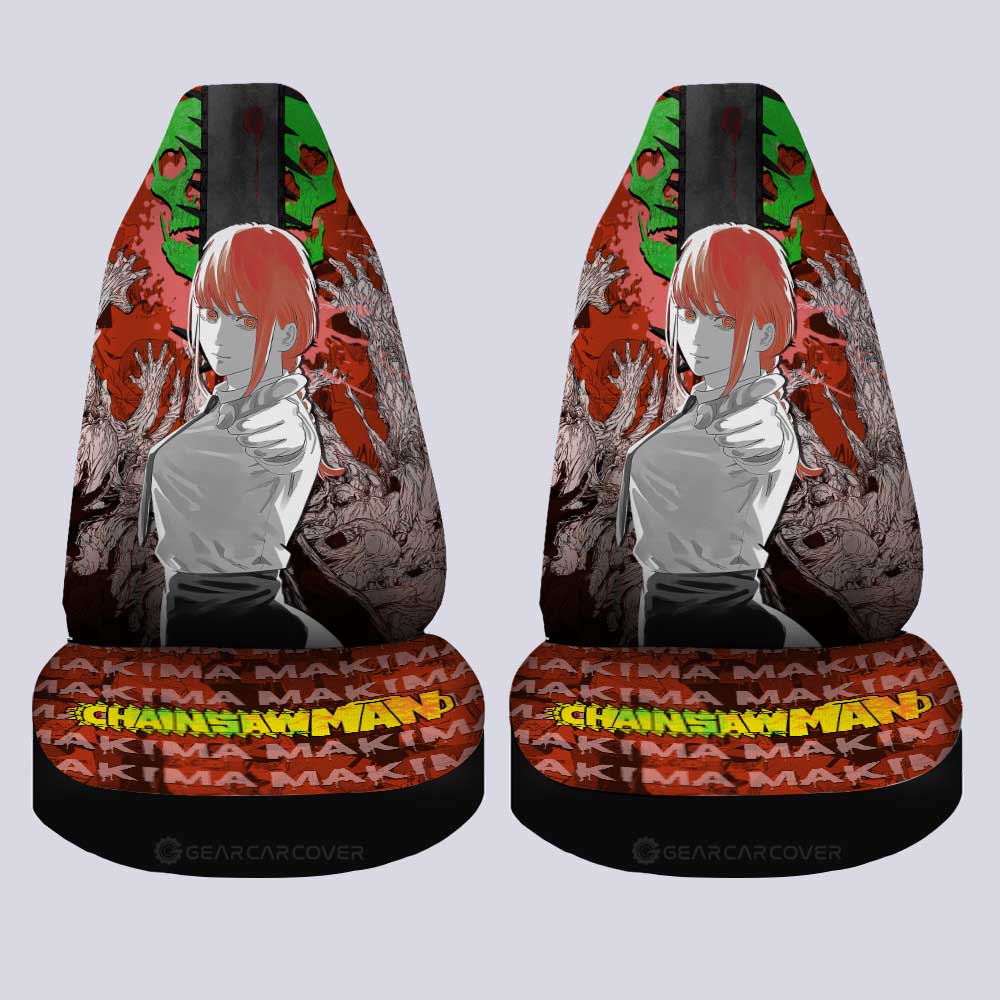 Makima Car Seat Covers Custom Car Accessories - Gearcarcover - 2