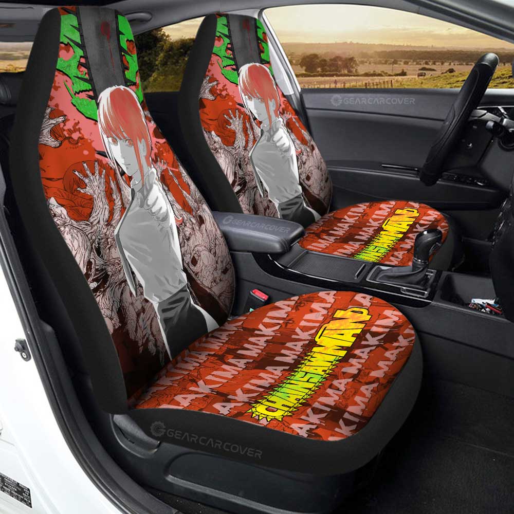Makima Car Seat Covers Custom Car Accessories - Gearcarcover - 3