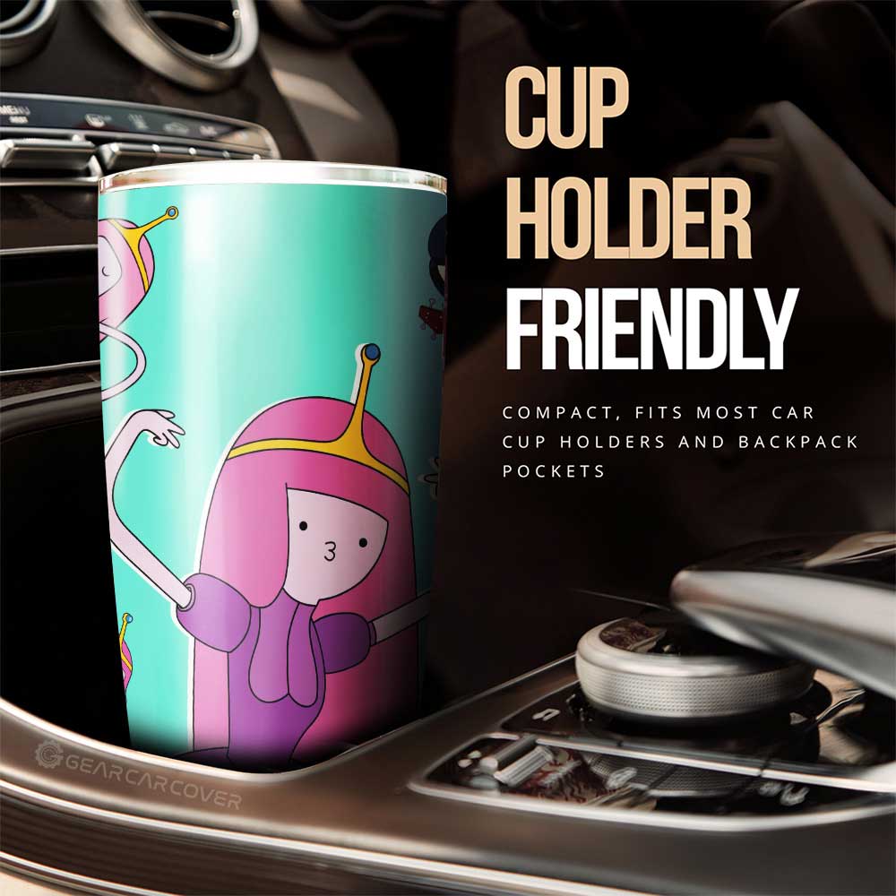 Marceline And Princess Bubblegum Adventure Time Tumbler Cup Custom Cartoon Car Accessories - Gearcarcover - 3