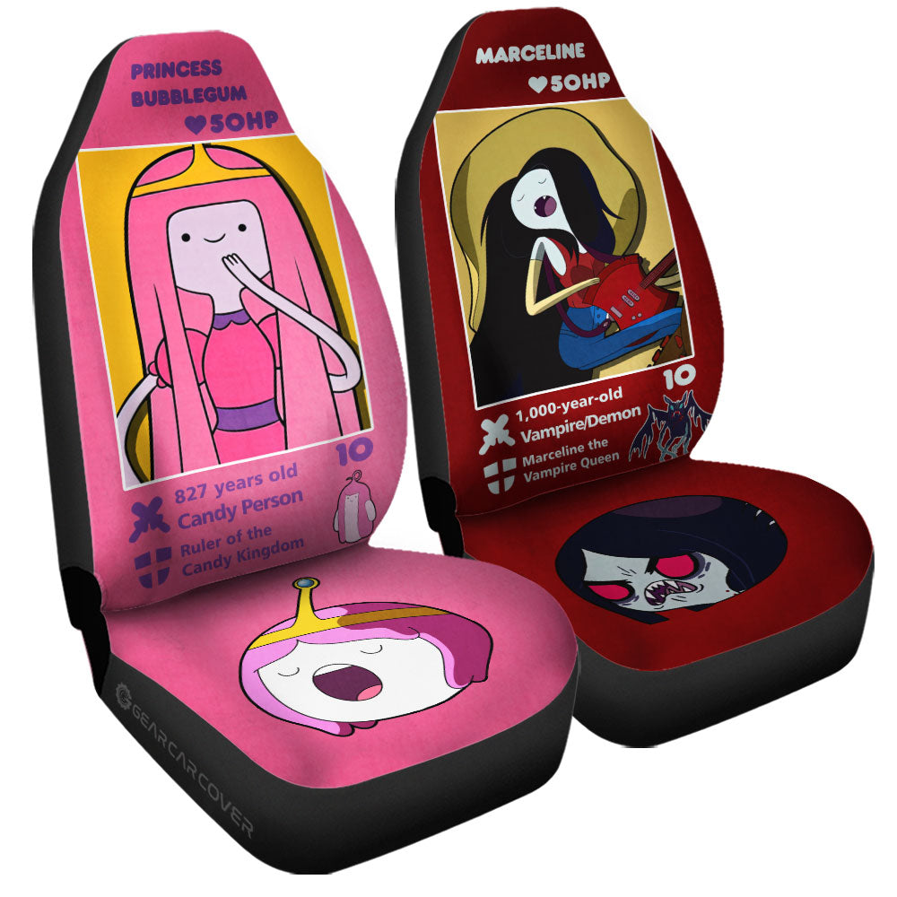 Marceline x Princess Bubblegum Car Seat Covers Custom Adventure Time Car Accessories - Gearcarcover - 3