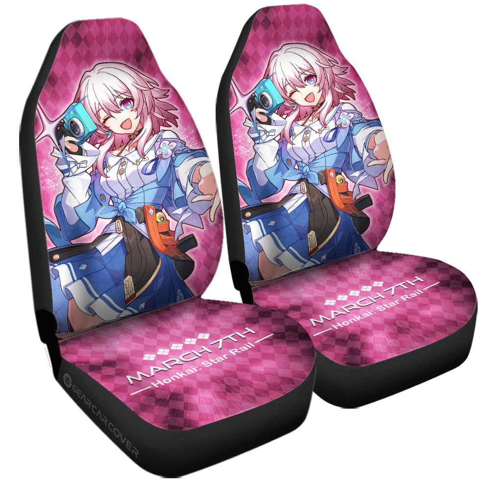 March 7th Car Seat Covers Custom Honkai Star Rail Car Accessories - Gearcarcover - 3