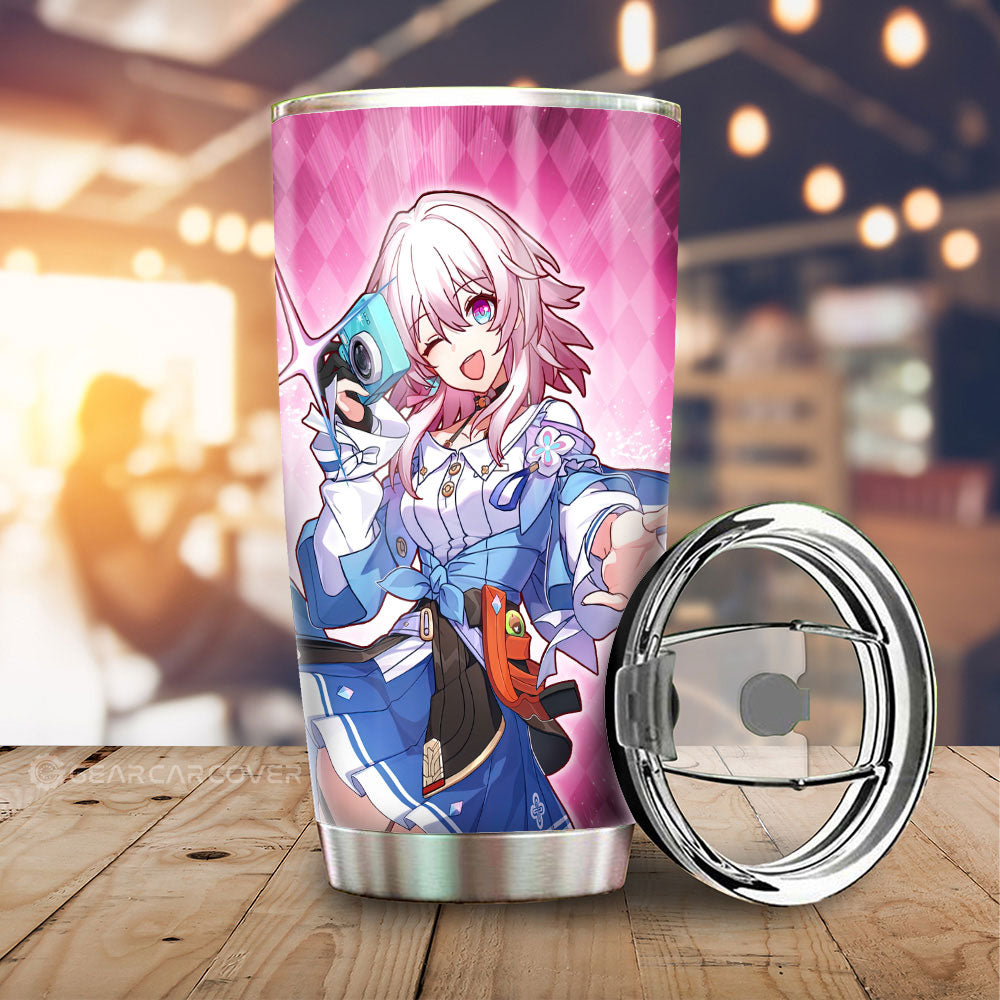 March 7th Tumbler Cup Custom Honkai Star Rail Car Accessories - Gearcarcover - 2
