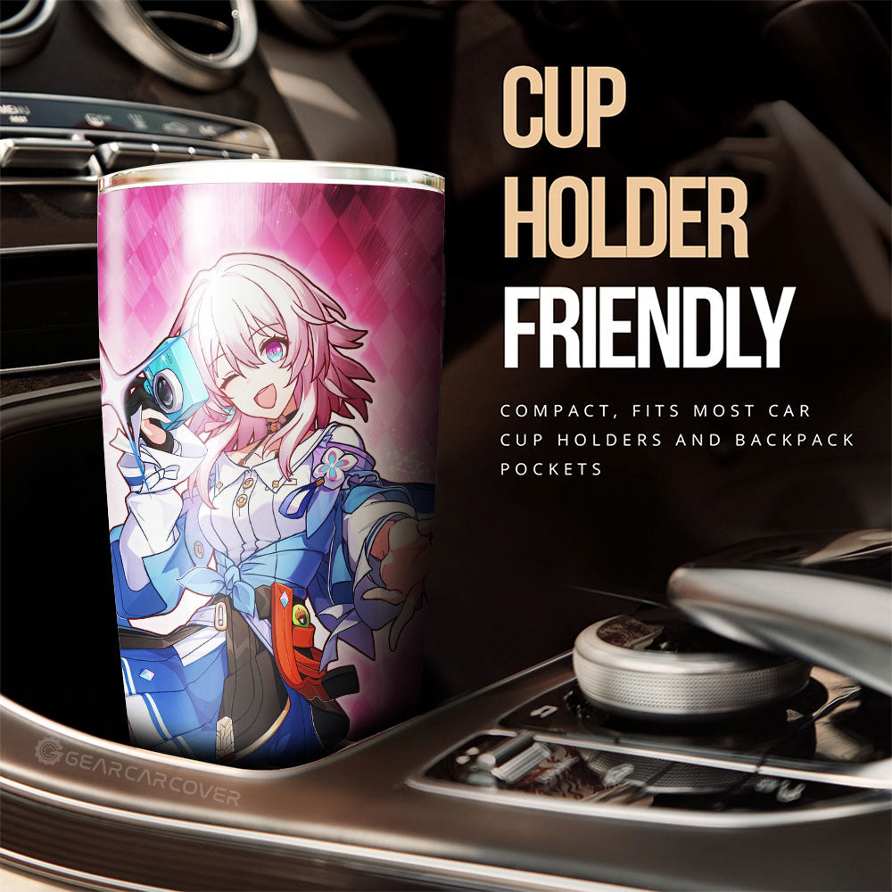 March 7th Tumbler Cup Custom Honkai Star Rail Car Accessories - Gearcarcover - 3