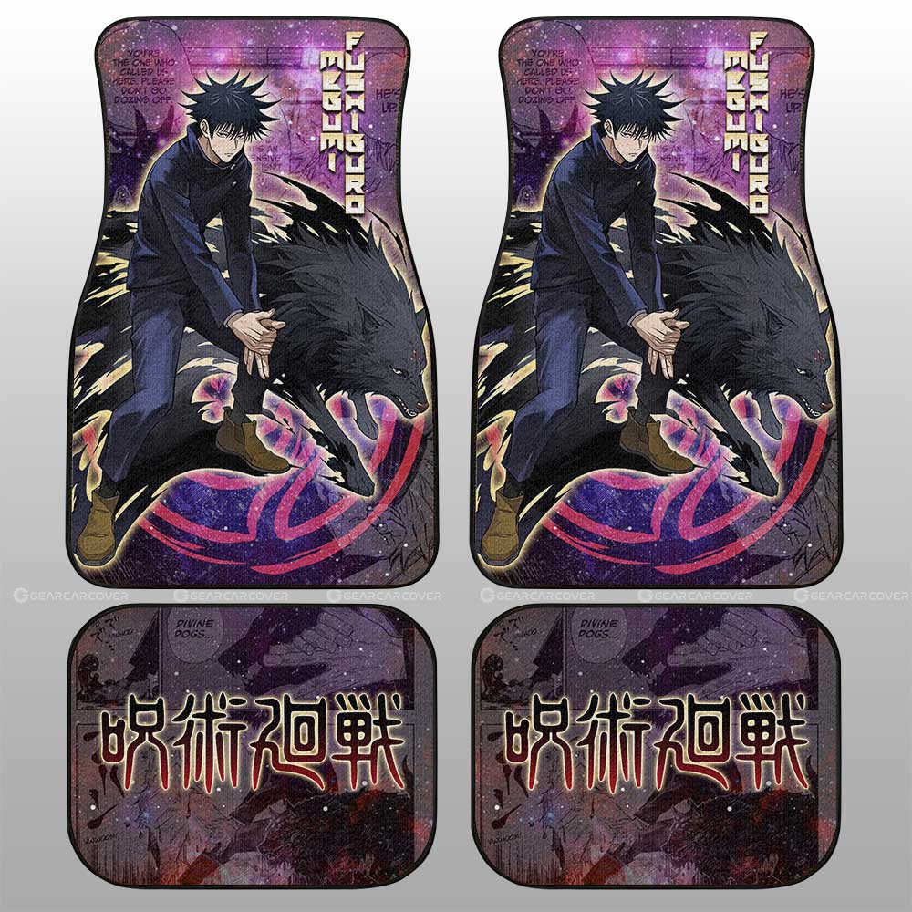 Megumi Fushiguro Car Floor Mats Custom Galaxy Manga Style - Gearcarcover - 2