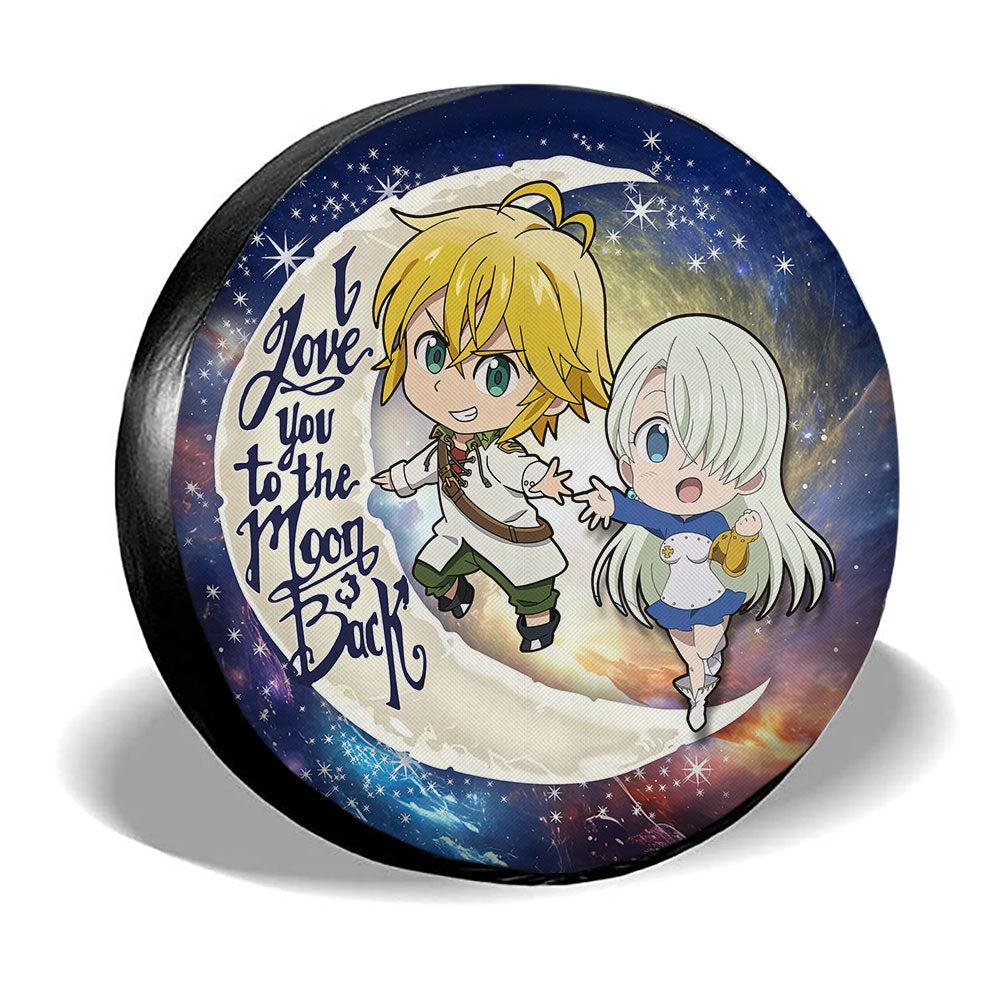 Meliodas And Elizabeth Spare Tire Covers Custom Car Accessories - Gearcarcover - 3