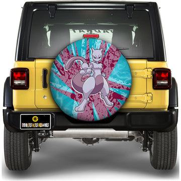 Mewtwo Spare Tire Cover Custom Anime For Fans - Gearcarcover - 1