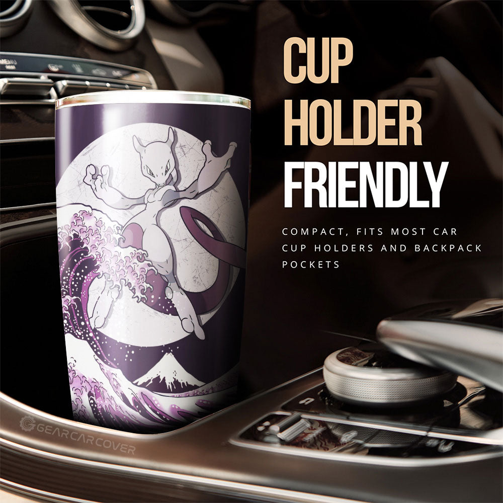 Mewtwo Tumbler Cup Custom Pokemon Car Accessories - Gearcarcover - 3