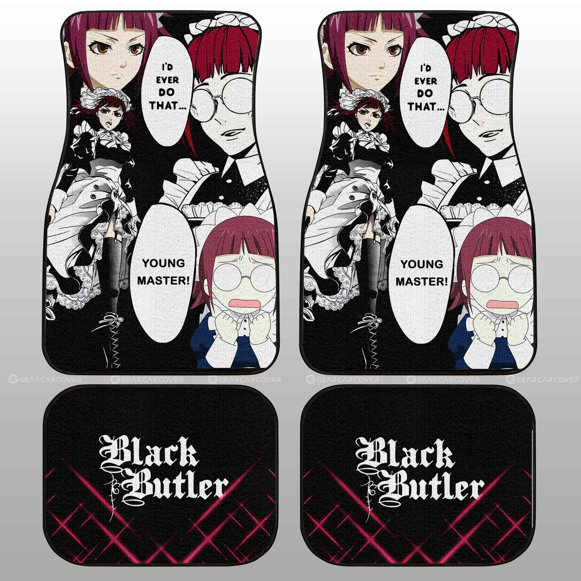 Mey-Rin Car Floor Mats Custom Black Butler Car Accessories - Gearcarcover - 2