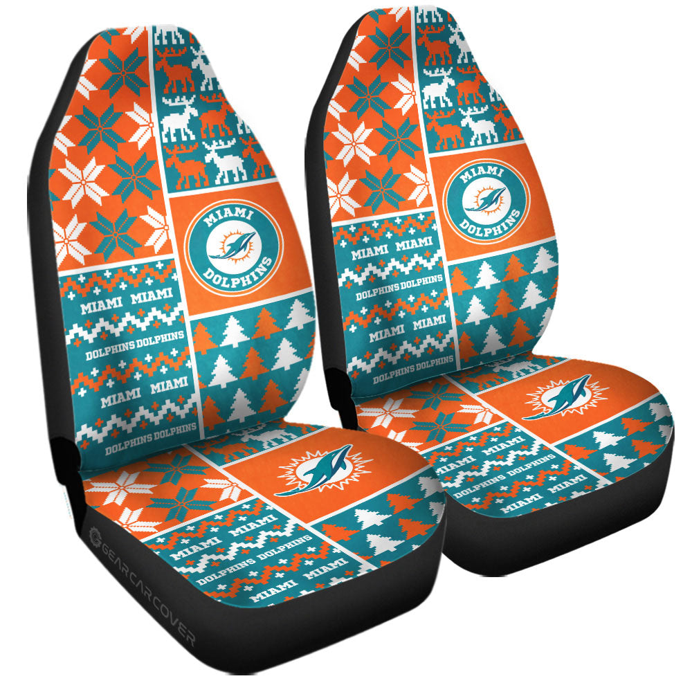 Miami Dolphins Car Seat Covers Custom Ugly Style Car Accessories - Gearcarcover - 3