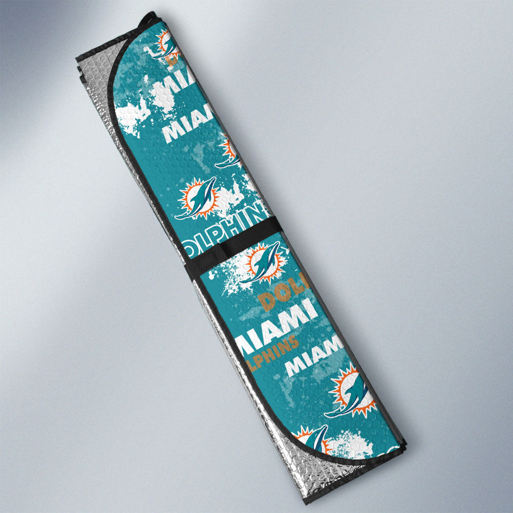 Miami Dolphins Car Sunshade Custom Car Accessories - Gearcarcover - 3