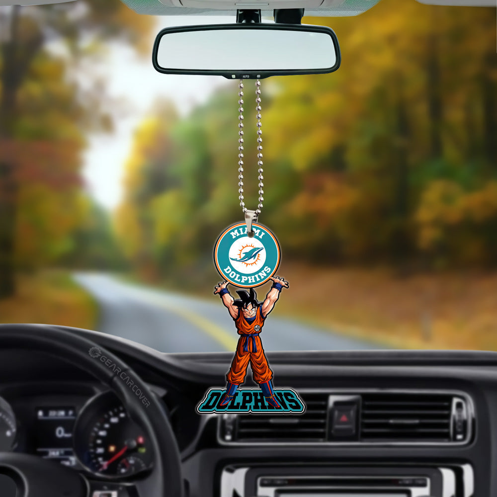 Miami Dolphins Ornament Goku Car Accessories - Gearcarcover - 3